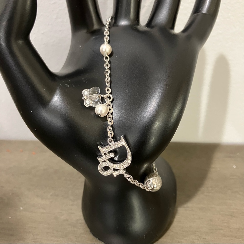 Authentic Dior Silver Charm Bracelet with dust bag pouch - Picture 3 of 11